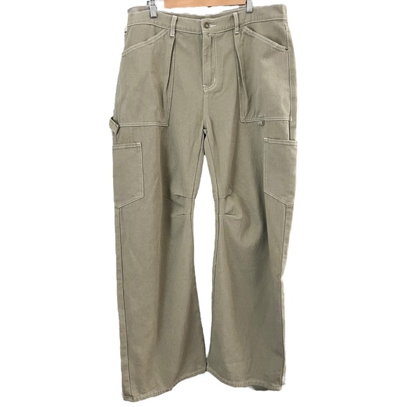Lioness Miami Vice Light Khaki Green Cargo Baggy Utility Pants US 12 XXL NWT - Picture 2 of 7
